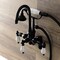 Kingston Brass AE305T0 Wall Mount Clawfoot Tub Faucets, Matte Black AE305T0 - alternate 2